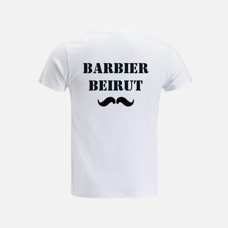 Rückseite des T-Shirts mit Aufdruck Barbier Beirut
